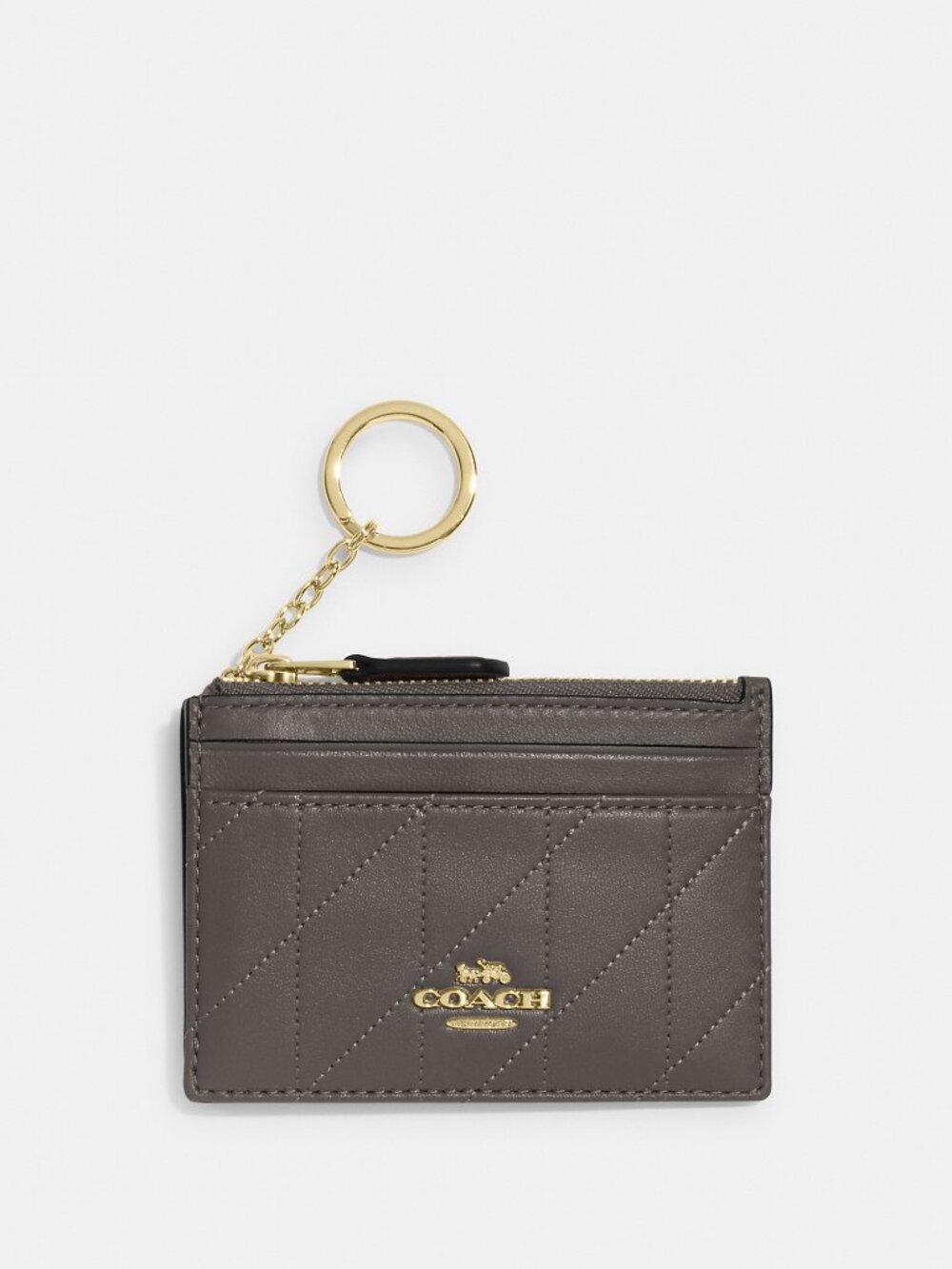 Coach Mini Skinny Id Case With Quilting
